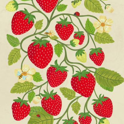 Strawberry Pattern Giclée Art Print