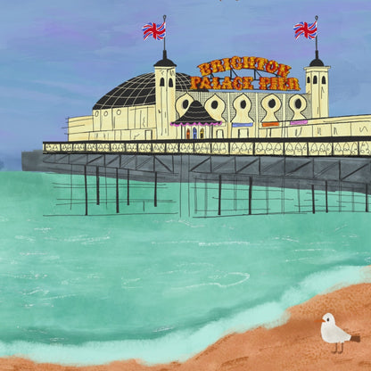 Brighton Palace Pier Postcard
