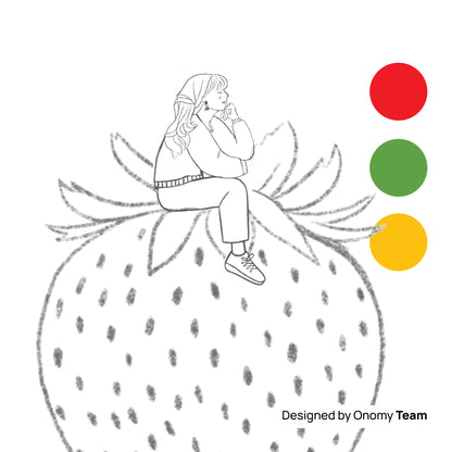 Day Dreaming on Top of a Strawberry Birthday Greeting Card